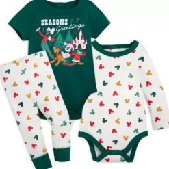Best * Mickey Mouse And Friends Christmas Sleepwear Set For Baby