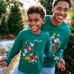 Sale * Mickey Mouse And Friends Christmas Long Sleeve T-Shirt For Kids