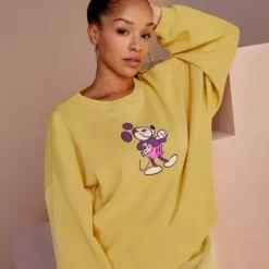Discount * Mickey Mouse Genuine Mousewear Pullover Sweatshirt For Women – Gold