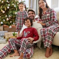 Sale * Mickey Mouse Holiday Plaid Sleep Set For Kids