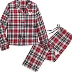 Online * Mickey Mouse Holiday Plaid Sleep Set For Adults