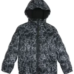 Hot * Mickey Mouse Hooded Puff Jacket