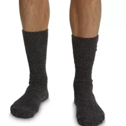 New * Mickey Mouse Socks For Men By Barefoot Dreams – Dark Gray