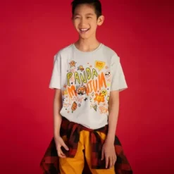 * Turning Red Mineral Wash T-Shirt For Kids