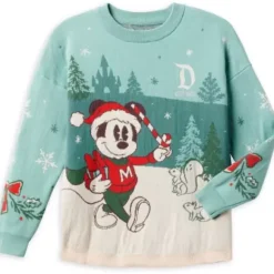 New * Mickey Mouse Holiday Spirit Jersey Sweater For Kids – land